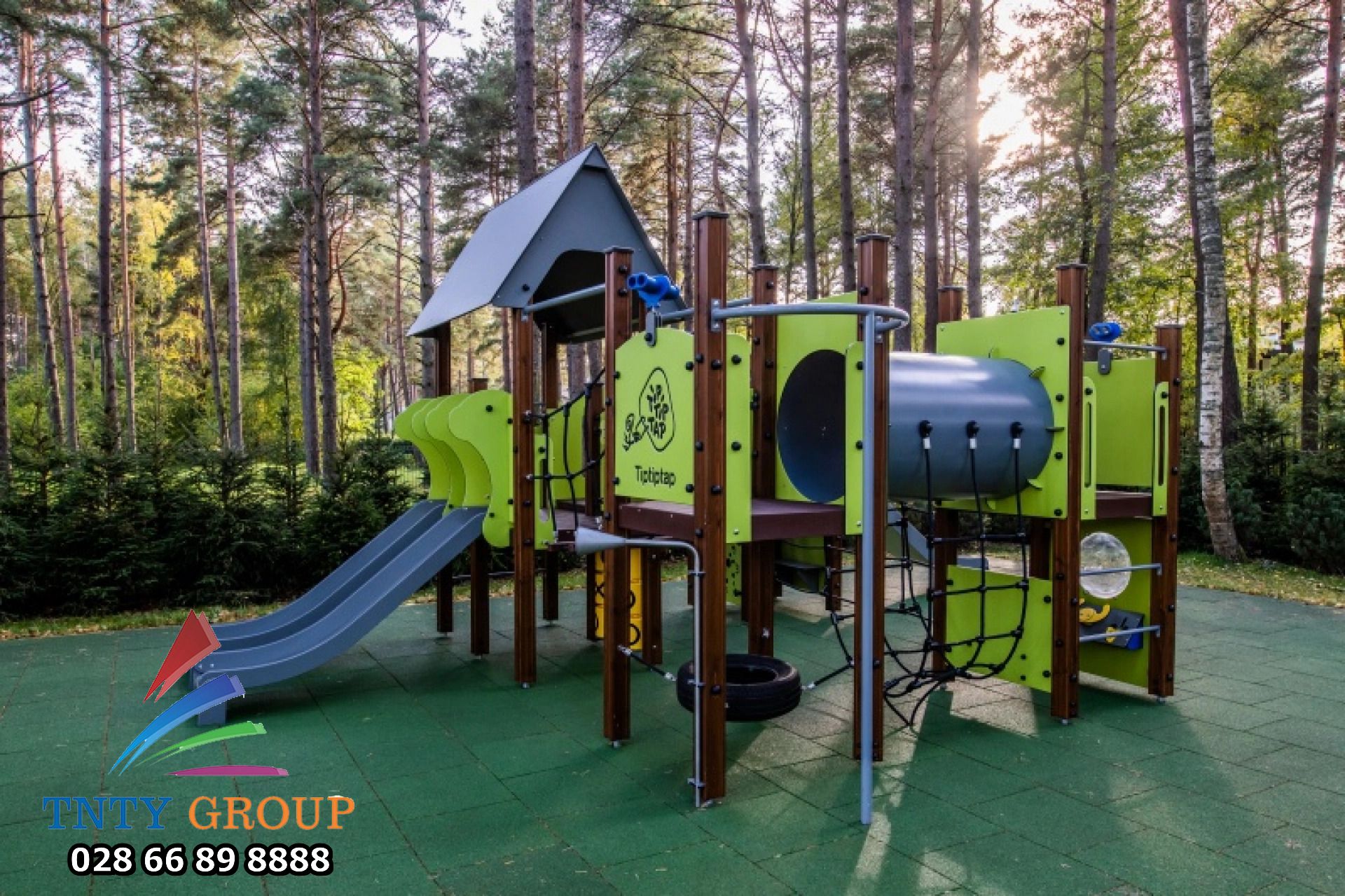 Cấu tạo chính của cầu trượt liên hoàn ngoài trời