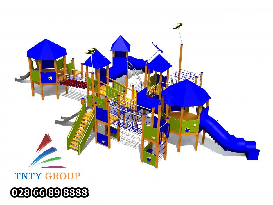 Cấu tạo cầu trượt liên hoàn cho sân chơi trẻ em ngày nay như thế nào?