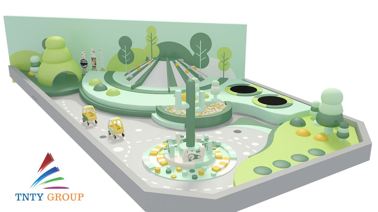 Phân khu vực vui chơi rõ ràng