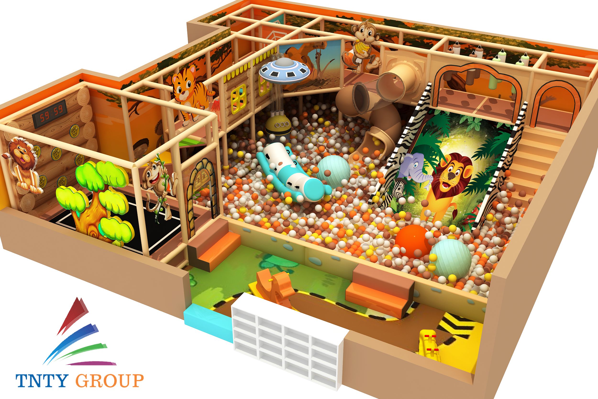 Mô hình khu vui chơi trẻ em trong nhà