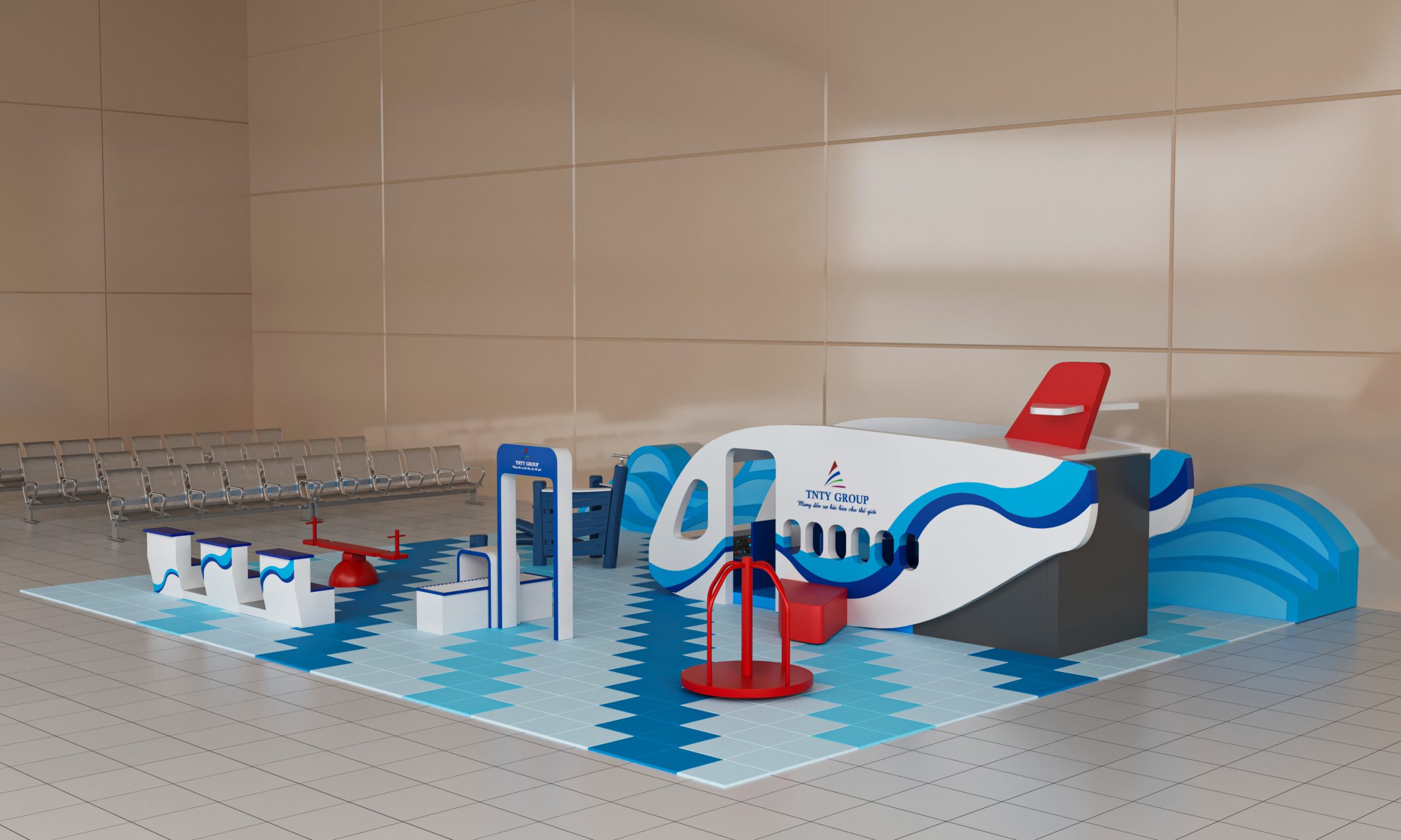 khu vui chơi trẻ em cho sân bay