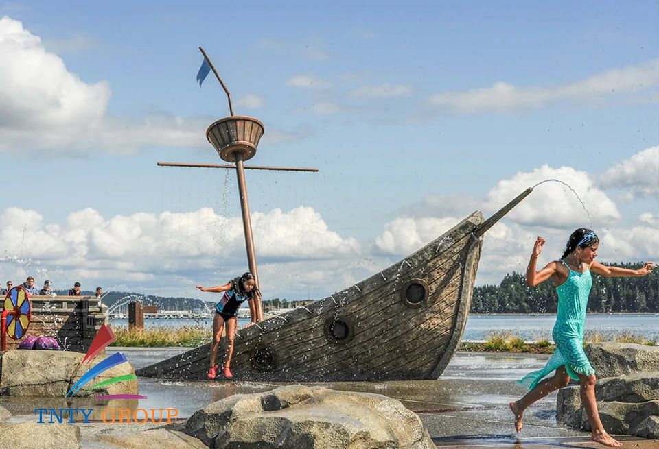 Water playgrounds bring many benefits to children