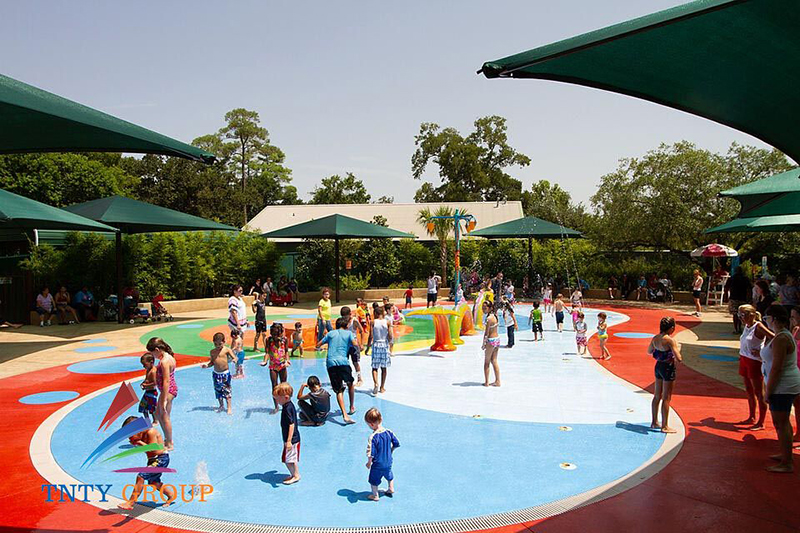 Rubber flooring used for swimming pool floors, water playgrounds